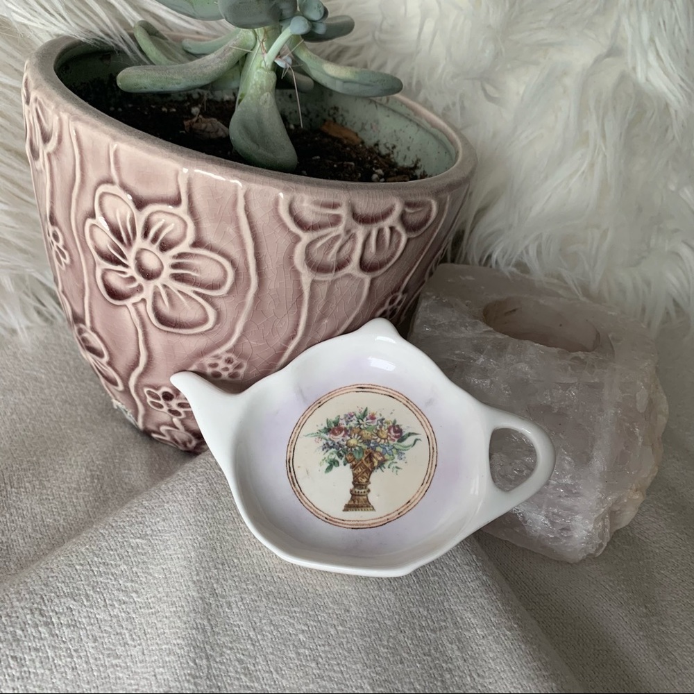 Regency Made in England Bone China Tea Bag Dish